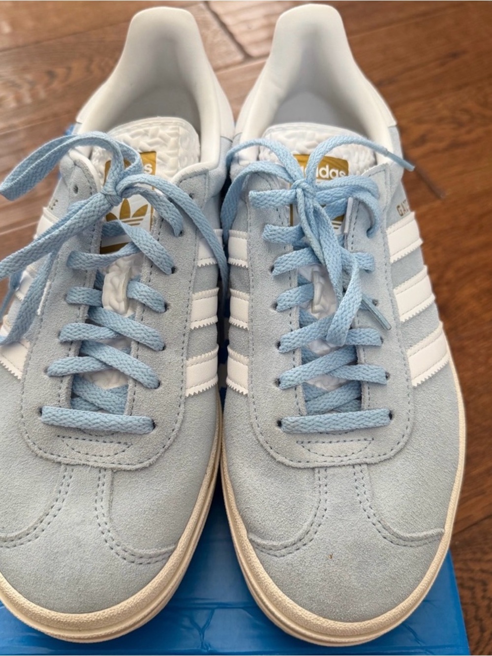 Light Blue Adidas Gazelle